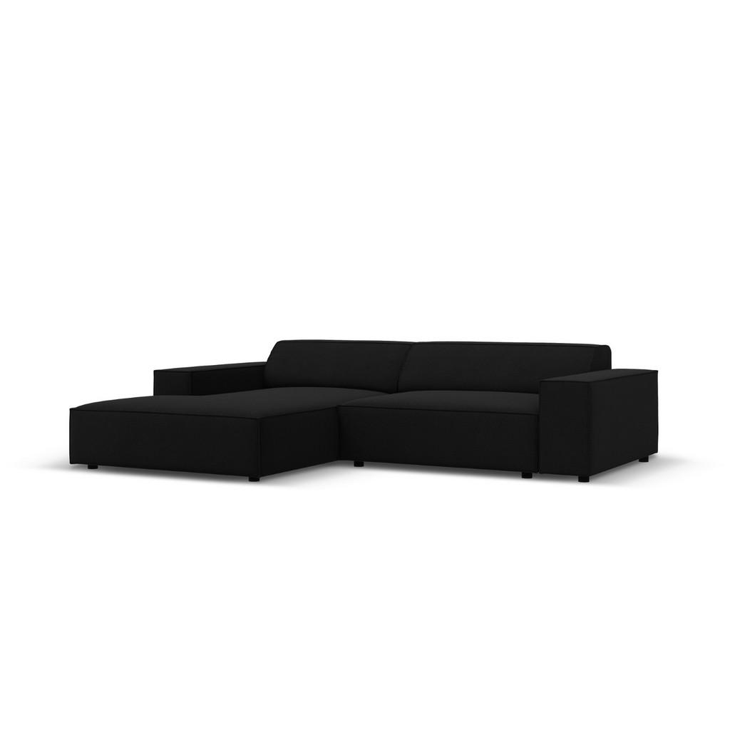 Thumbnail - Micadoni Modulares-Ecksofa, Schwarz, Textil, 3-Sitzer, L-Form, 224x166 cm, Hergestellt in Europa, Wohnzimmer, Sofas & Co...