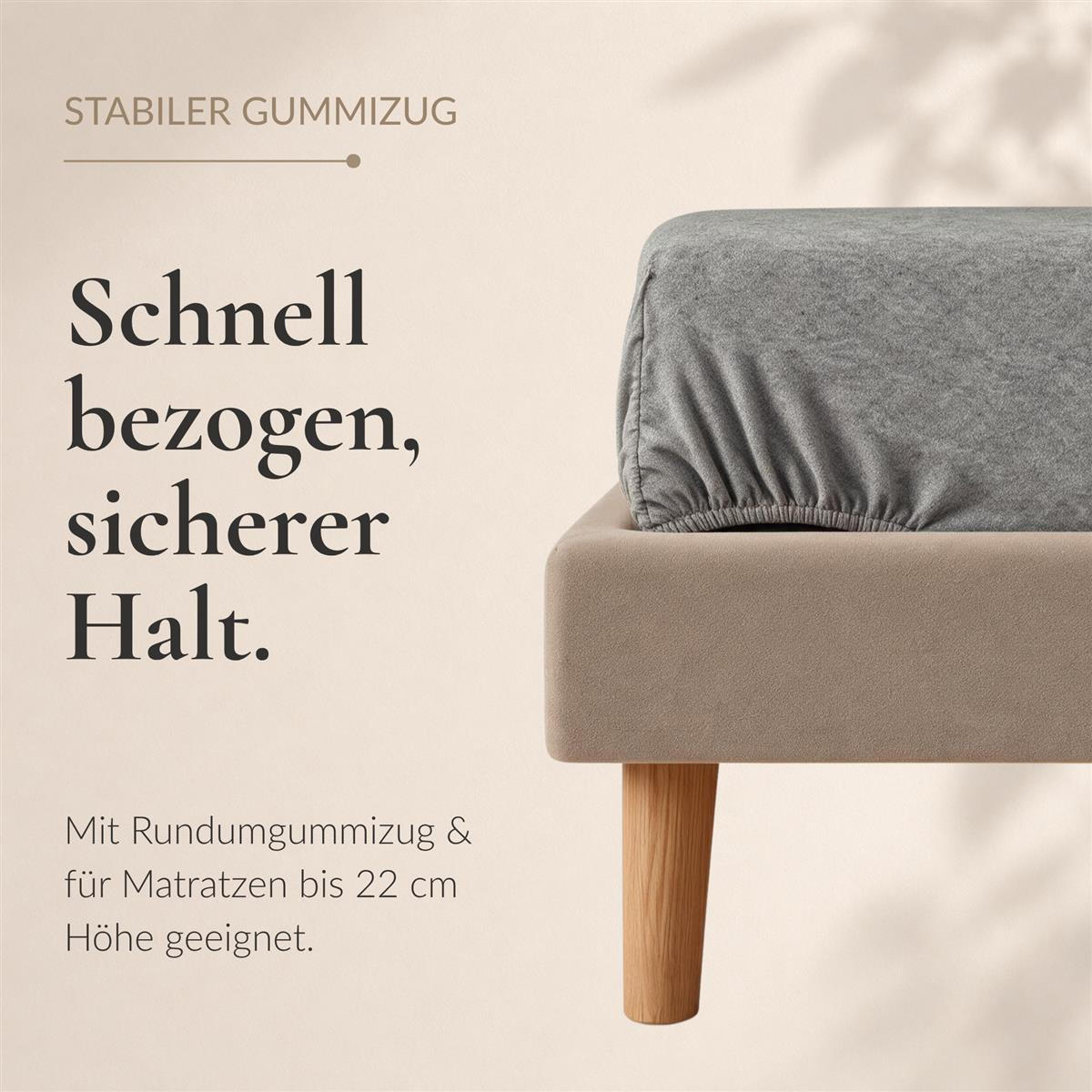 BIBER-SPANNBETTLAKEN 140x200 - 160x200 cm Made in Germany! Warme Winter Flanell Bettlaken aus 100% Baumwolle, Spannbetttuch Anthrazit - Anthrazit, Textil (140/200cm) - Carpe Sonno