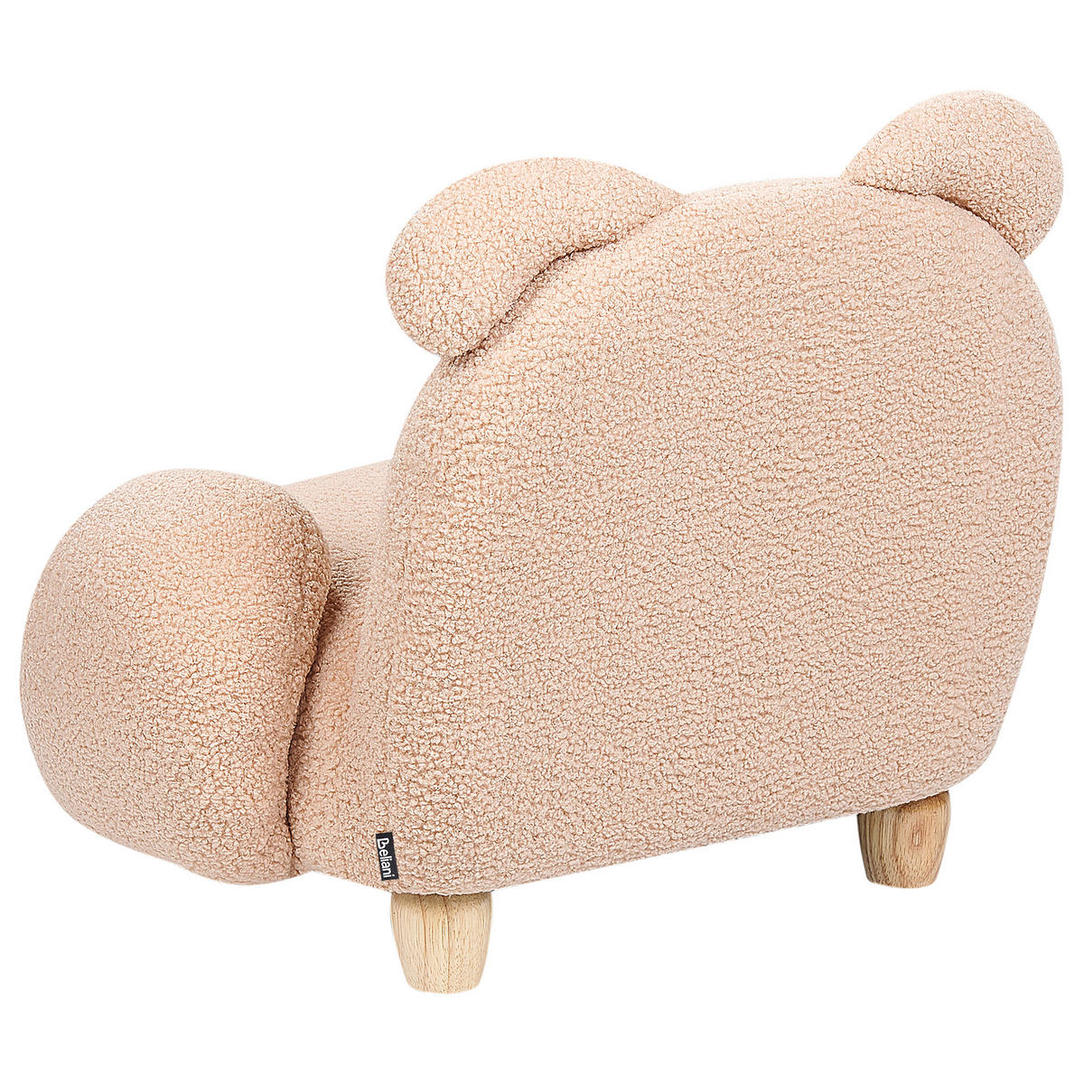 GYEREKFOTEL Teddy hatású bézs Állat alakú Nyúl Kanna - bézs, műanyag/textil (65/45/51cm) - Beliani