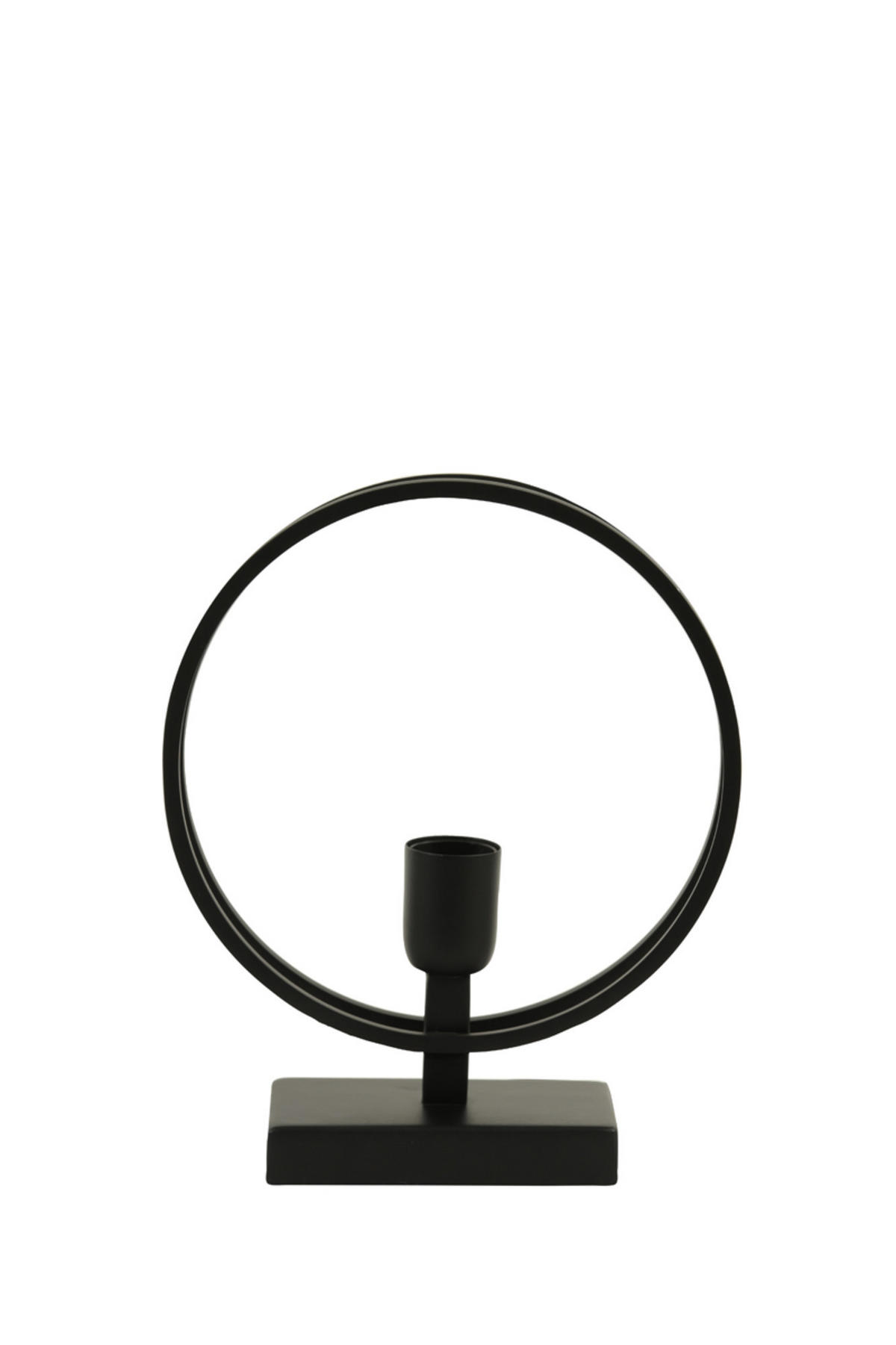 TISCHLAMPE Rudra Schwarz Ø25/30 cm - Schwarz, Metall (25/10/30cm) - Light & Living