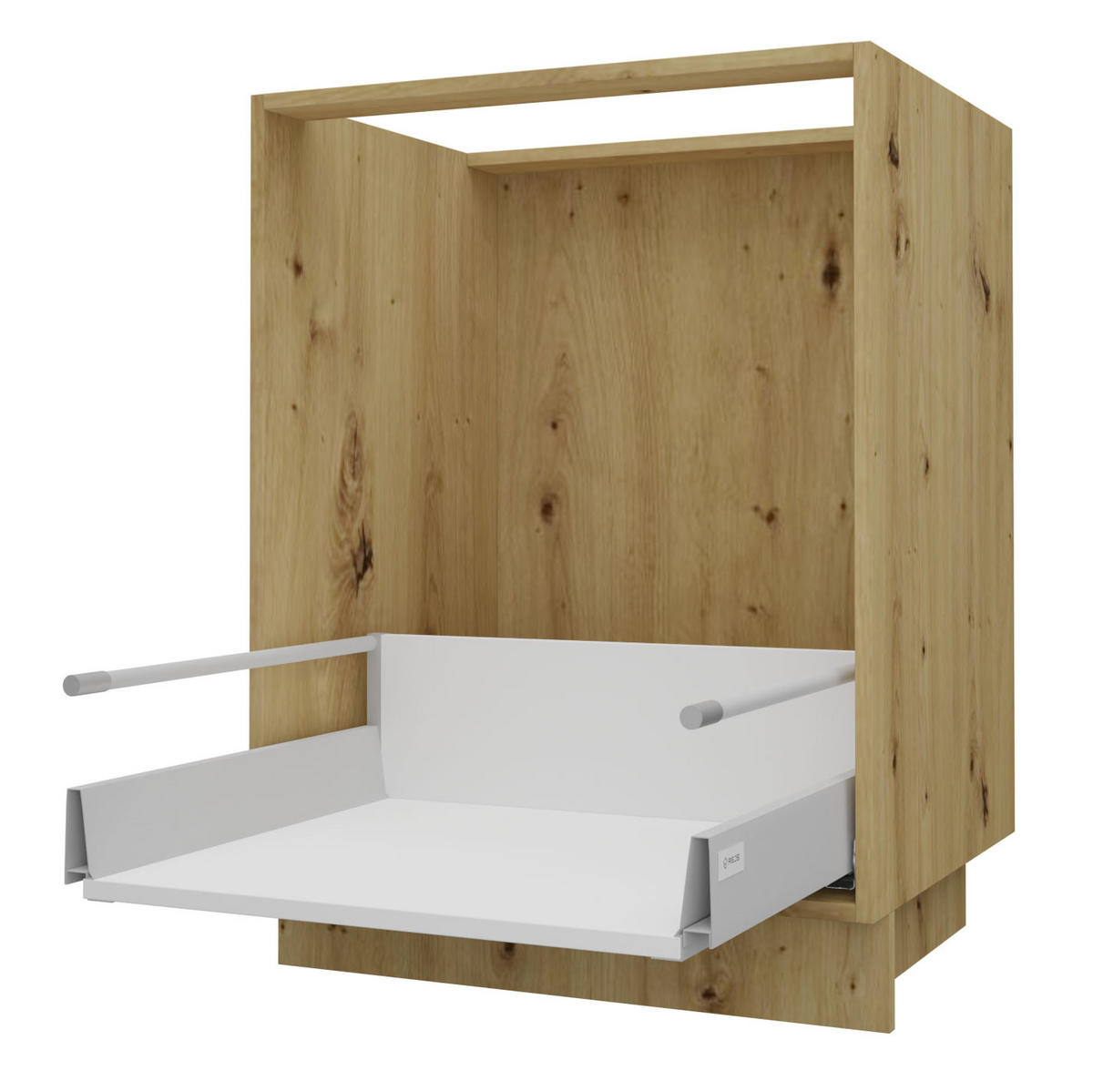 SPÜLENUNTERSCHRANK Bari D1Z/60 Eiche Artisan / RAL 4009 pastellviolett 60 / 50 / 82cm REJS Vollauszug - Violett/Eiche Artisan, Holz/Holzwerkstoff (60/82/50cm) - Feldmann-Wohnen