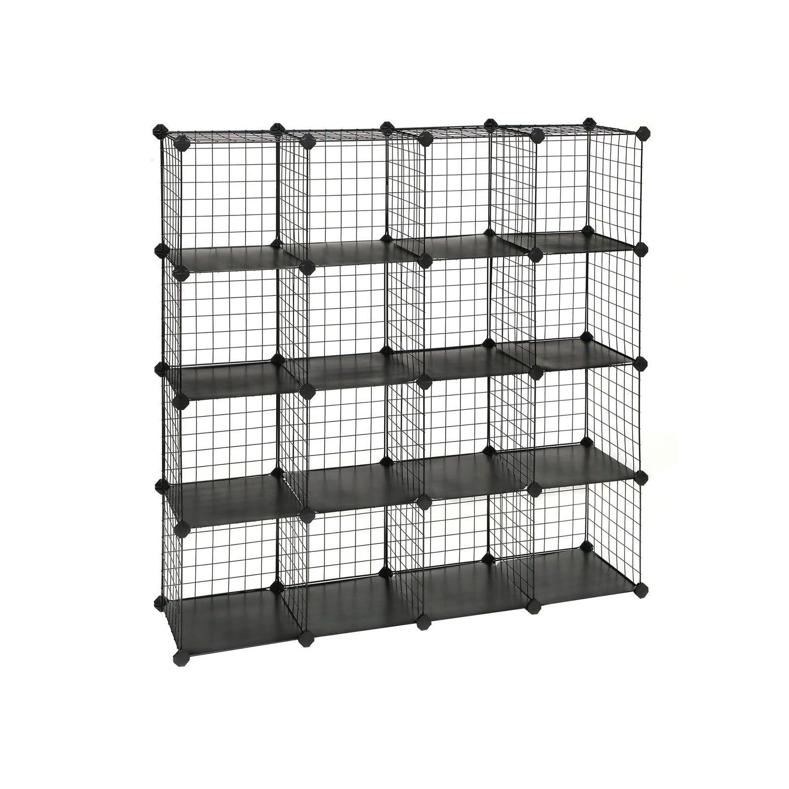 STECKREGAL REGALSYSTEM - Schwarz, Kunststoff (31/123/123cm) - Hansiro