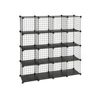 STECKREGAL REGALSYSTEM - Schwarz, Kunststoff (31/123/123cm) - Hansiro