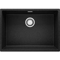 UNTERBAUSPÜLE GRANIT London, 2-er set Anthrazit 66/47 cm, 1 Becken + Ablauf-Set ab 70er Unterschrank - Chromfarben/Anthrazit, Kunststoff (66/20/47cm) - Primagran