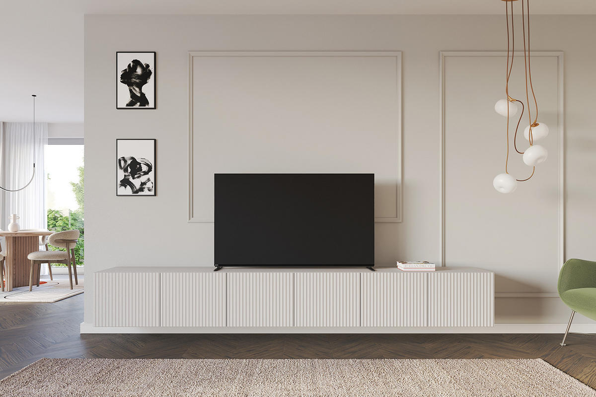 LOWBOARD NOA-2-W 3x100x40x41 cm - Kaschmir - Kaschmir, Holzwerkstoff (300/40/41cm) - ALTDECOR