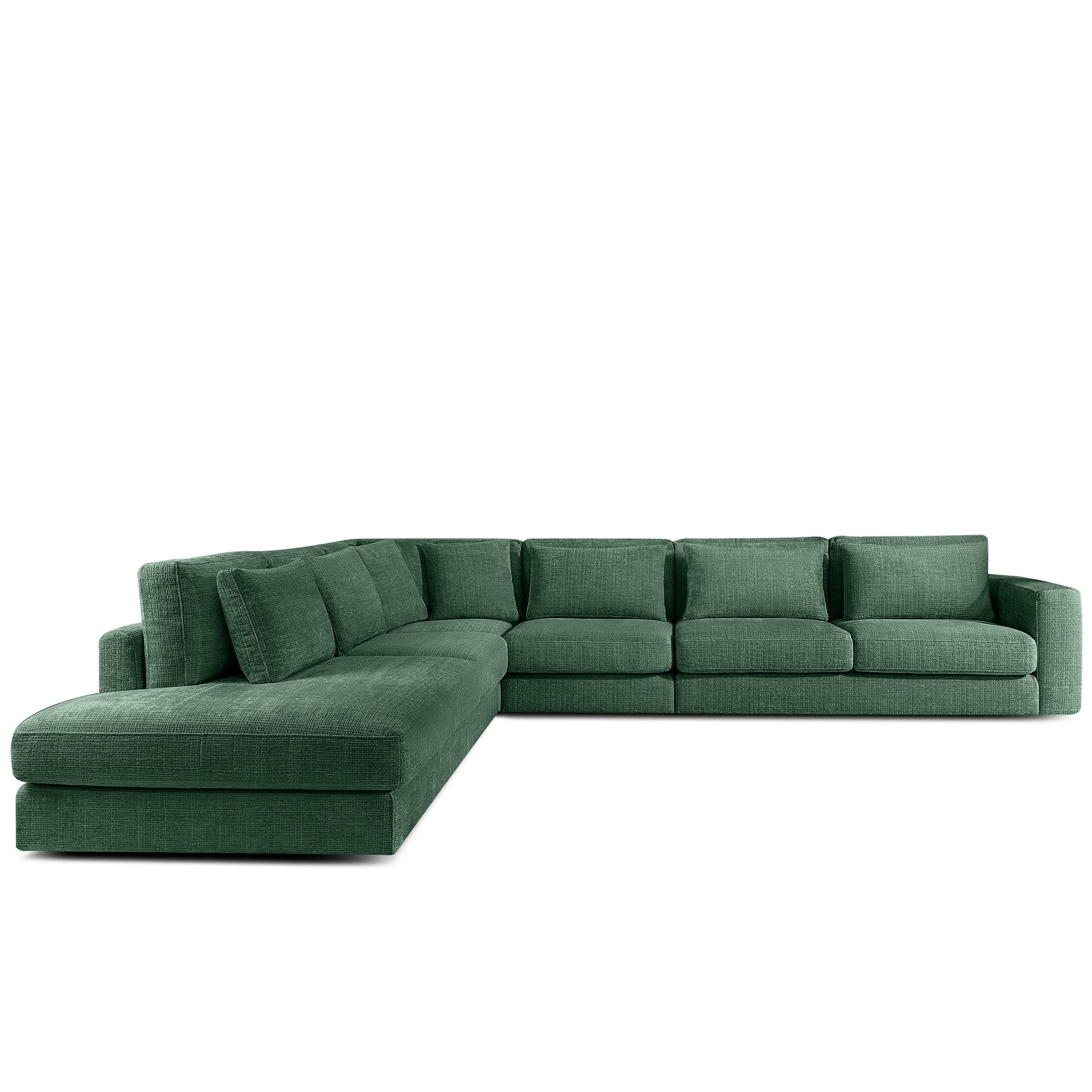 Konsimo® Ecksofa Grün 377x328 cm