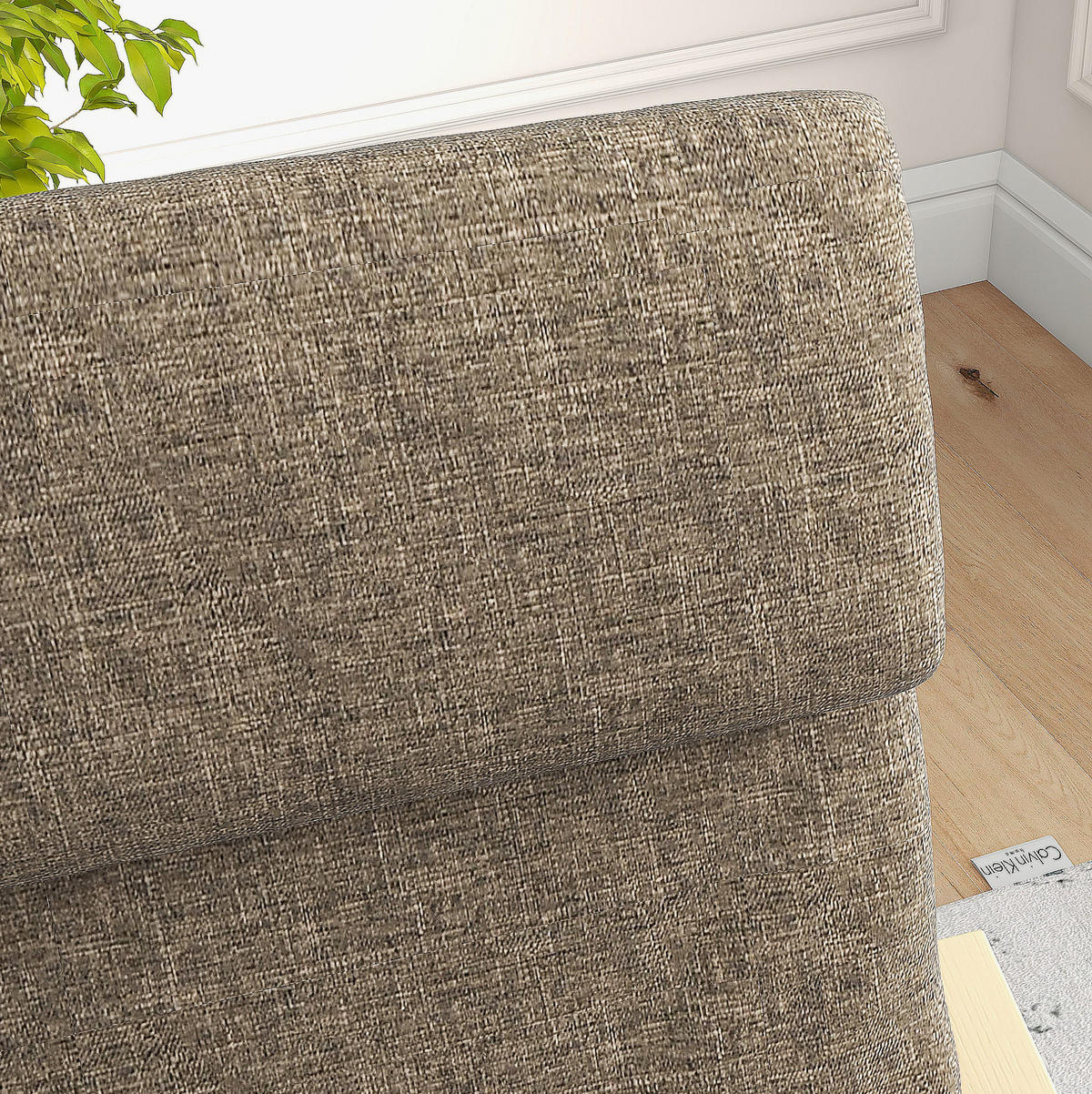 POLSTERSESSEL 65/69/98 cm mit Kopfstütze in Braun – bis 120 kg belastbar - Braun, Textil (65/98/69cm) - BEAOK