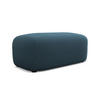 POUF Bouclé Stoff Blau - Blau/Schwarz, Kunststoff/Textil (92/40/48cm) - Makamii