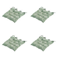 SITZKISSEN Napels - Grün - 46/46/8 cm - 4er-Set - Grün, Textil (46/8/46cm) - Madison