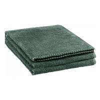 DUSCHTUCH Bora farn 70 x 130 cm - Smaragdgrün, Textil (70/130cm) - Vivaraise