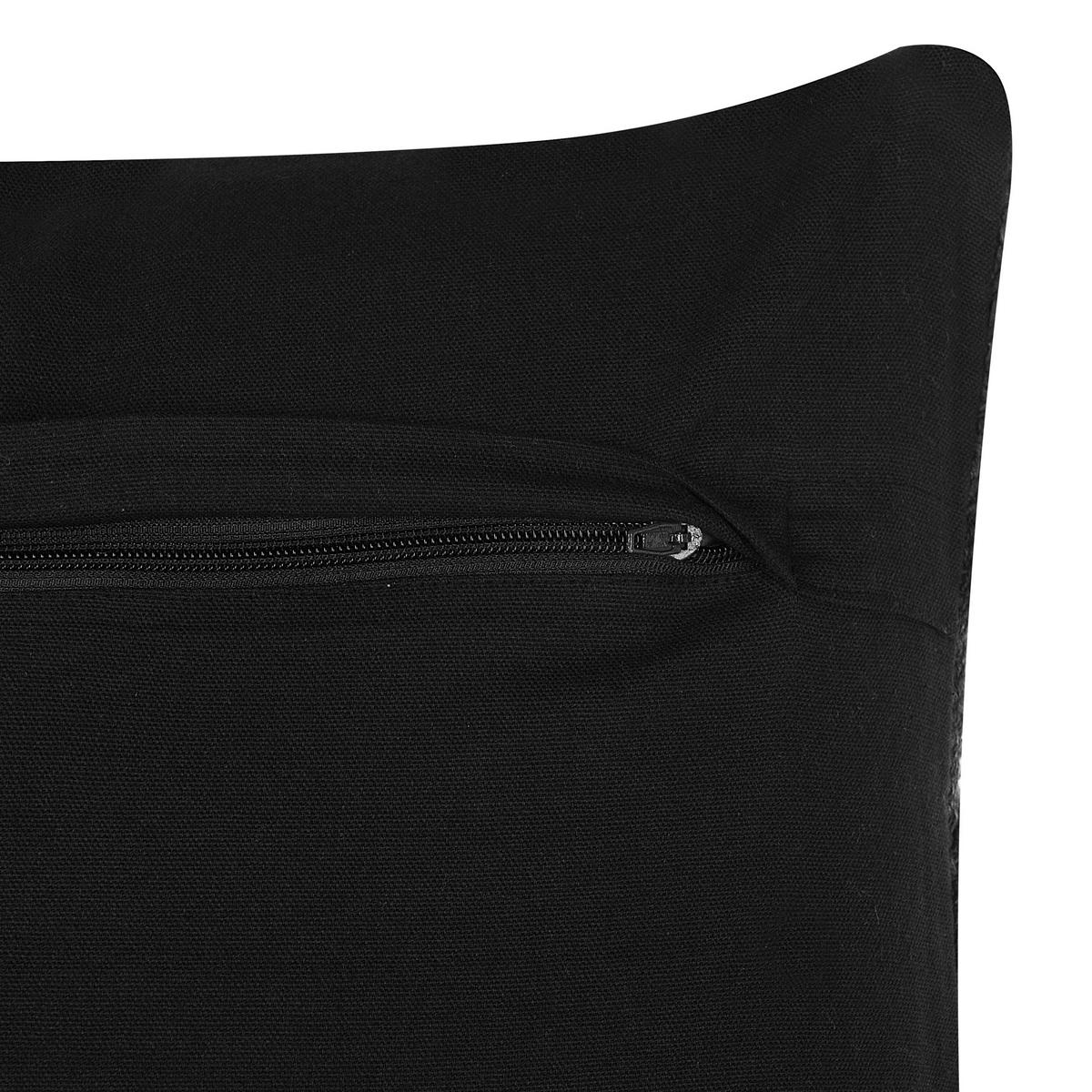 DEKOKISSEN 2er-Set Dunkelgrau 45/45 cm Paika - Dunkelgrau, Naturmaterialen/Textil (45/45cm) - Beliani