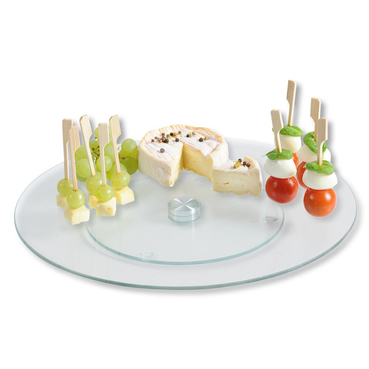 GLAS-SERVIERPLATTE Transparent 35/35/2 cm - Transparent, Glas (35/2cm) - Kesper