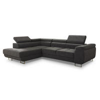 ECKSOFA Caris, Seite: Links - Grau, Holz/Textil (273/203cm) - Sofnet