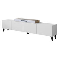 TV-LOWBOARD Phuket 190 - Schwarz/Weiß, Holzwerkstoff/Kunststoff (190/40/32cm) - MIRJAN24