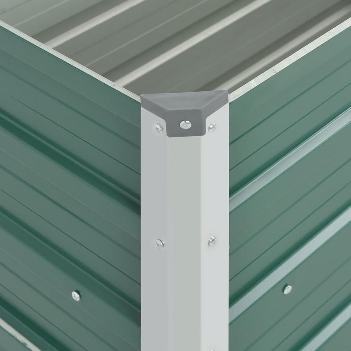 HOCHBEET für Garten OSKAR Grün 100x40x45 cm Metall - Grün, Metall (100/45/40cm) - DELUKE