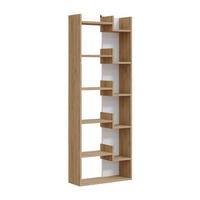 BÜCHRREGAL mit 5 Regalen - Klapo - 60/22/162 cm - Weiß, Holzwerkstoff (22/162.4/60.5cm) - Calicosy