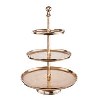 ETAGERE Banquet - Goldfarben, Metall (45/66cm) - BUTLERS