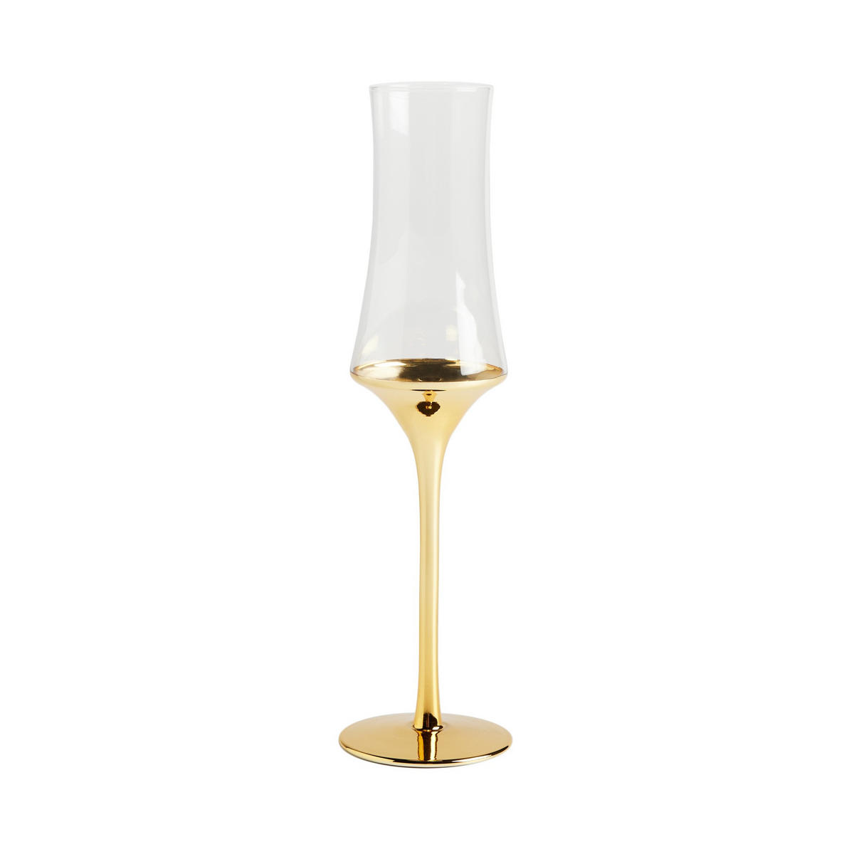 CHAMPAGNERGLAS Helena - Goldfarben, Glas (0.22L) - home&you