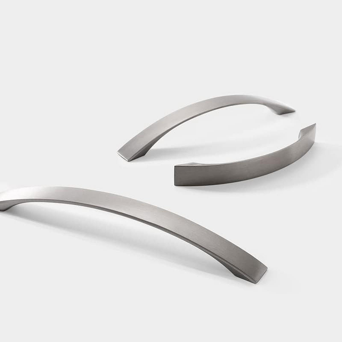 MÖBELGRIFF 10er-Set 96 mm Aluminium - Silberfarben, Metall (1.5/2.1/12.4cm)