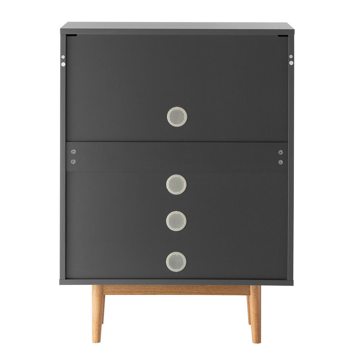 SCHUHKOMMODE mit 1 Schublade - Eichefarben/Grau, Holzwerkstoff (76/103/37cm) - home24