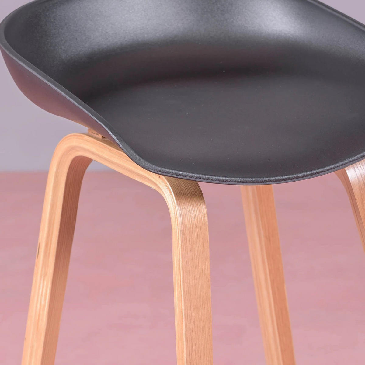 HOCKER Kunststoff Schwarz - Schwarz, Kunststoff (49/76/45cm) - Nest Dream
