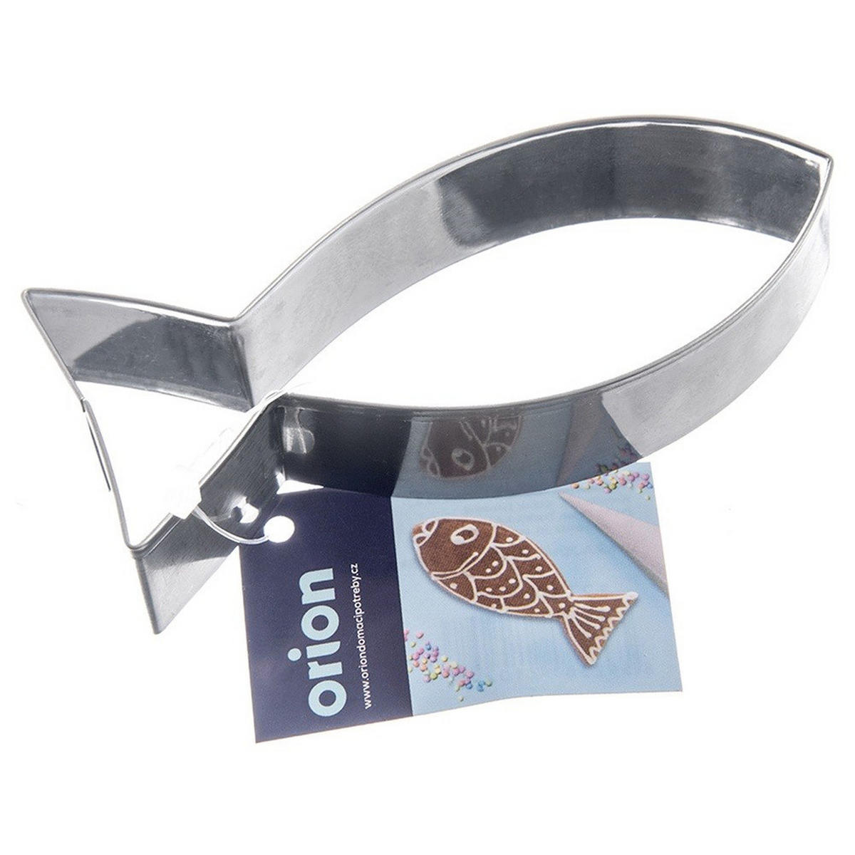 AUSSTECHFORM Fisch groß 9 cm Silber - Silberfarben, Metall (4/1.5/9cm) - Orion 