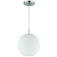 PENDELLEUCHTE MOON Glas Nickel Weiß - Weiß, Glas (25/25/150cm)