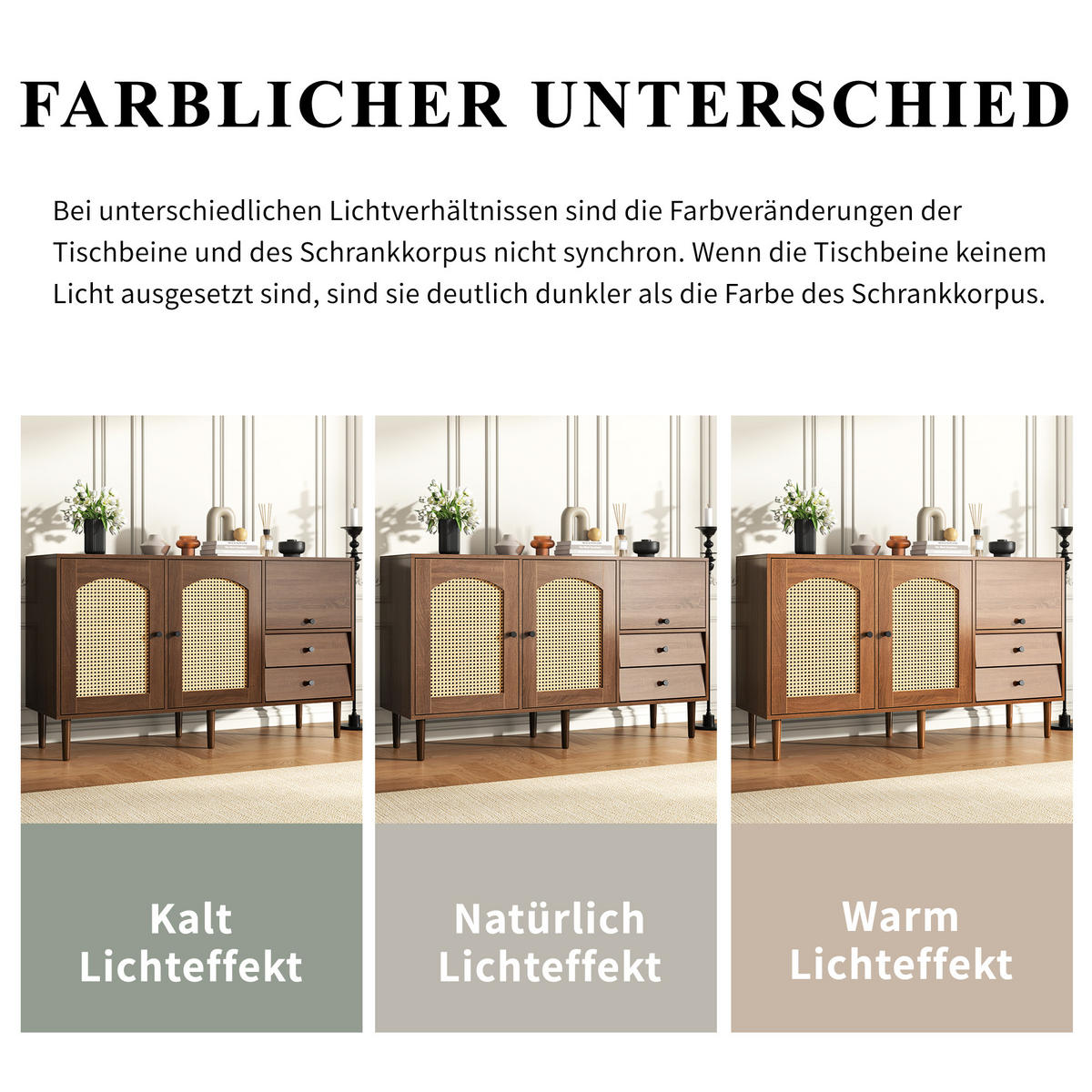SIDEBOARD braun 130/40/75.5 cm - Braun, Holzwerkstoff (130/75.5/30cm) - Urban Meuble