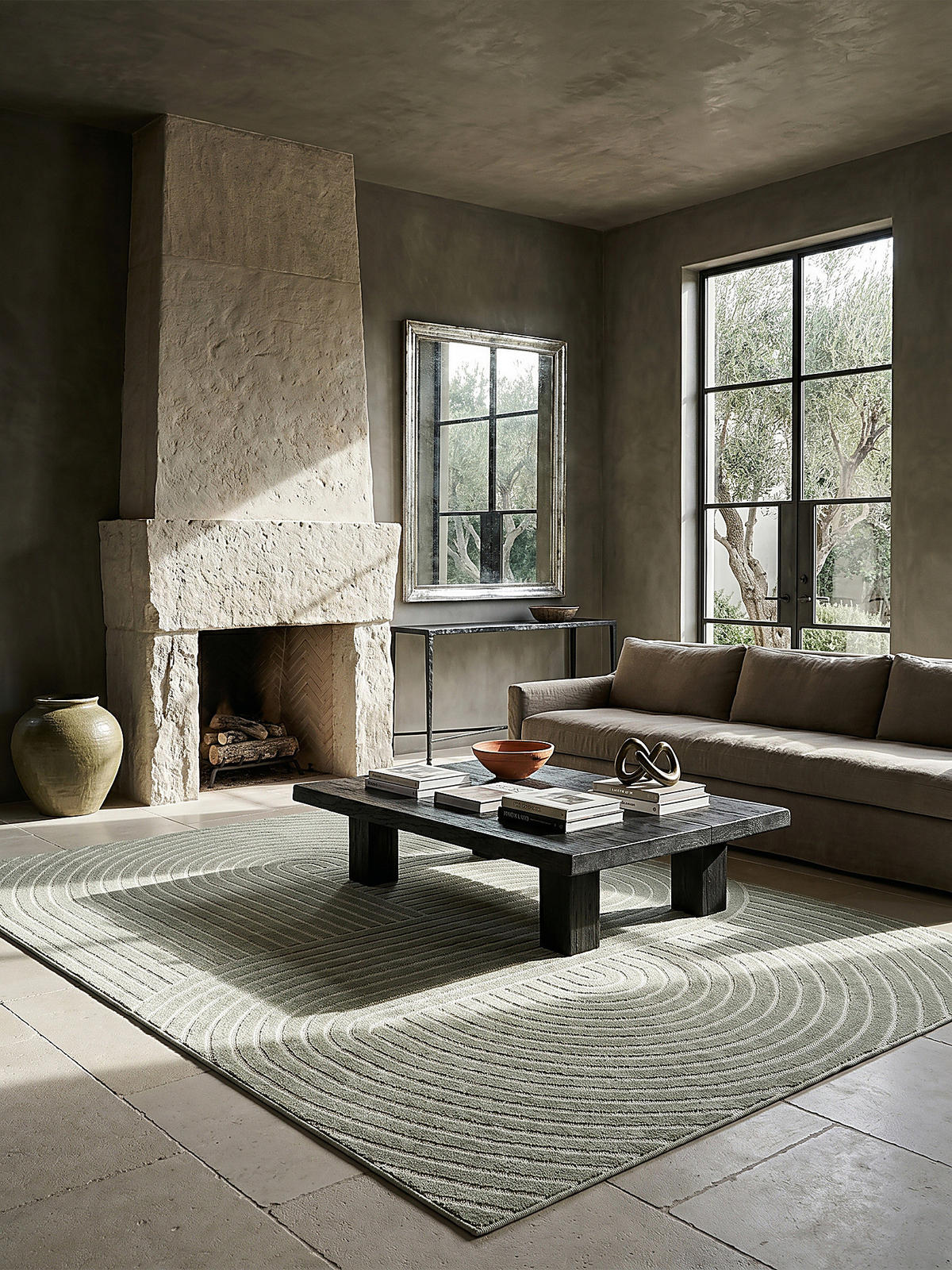 TEPPICH Outdoor Geometrisch MEZEN Polypropylen Grün 120 x 160 cm - Grün, Textil (120/160cm) - KADIMA DESIGN