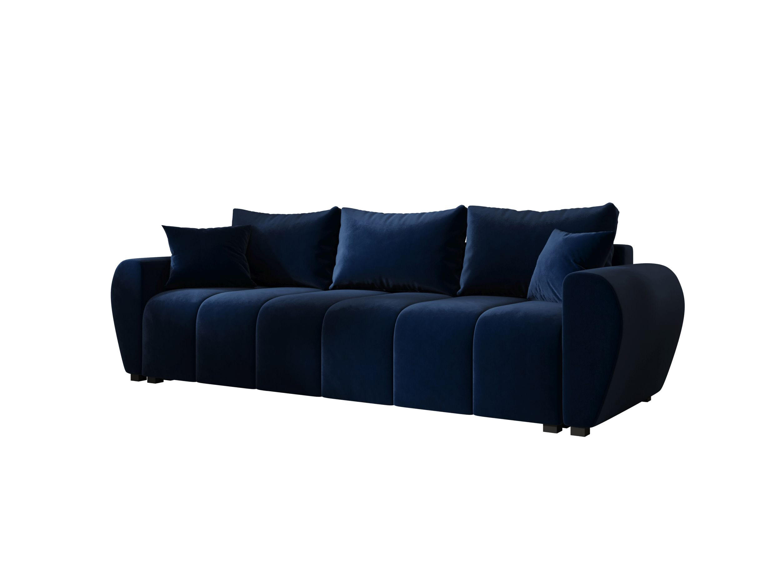 SOFA MOLISA mit Schlaffunktion ITAKA 11 mit Stauraum - Dunkelblau, Textil (86/82/246cm) - Bedante