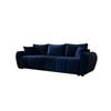 SOFA MOLISA mit Schlaffunktion ITAKA 11 mit Stauraum - Dunkelblau, Textil (86/82/246cm) - Bedante