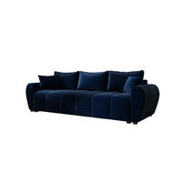 SOFA MOLISA mit Schlaffunktion ITAKA 11 mit Stauraum - Dunkelblau, Textil (86/82/246cm) - Bedante