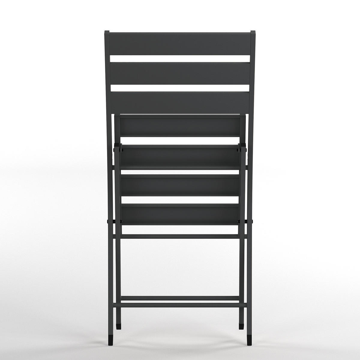 KLAPPSTUHL - 2er-Set - Stahl - Anthrazit, Metall (45/83/55cm) - home24