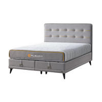 POLSTERBETTSET Flexfit 140x200 Grau - Grau, Textil/Metall (140/200cm) - Villa Möbel