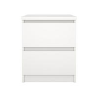 NACHTTISCH, Naia, Weiß, Holzwerkstoff, 41 x 50 x 50 cm - Weiß, Holzwerkstoff (41/50/50cm) - ebuy24