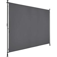 KLEMMMARKISE Taija,leichtgängige Handkurbel,dunkelgrau - Dunkelgrau, Kunststoff (208/310cm) - tectake