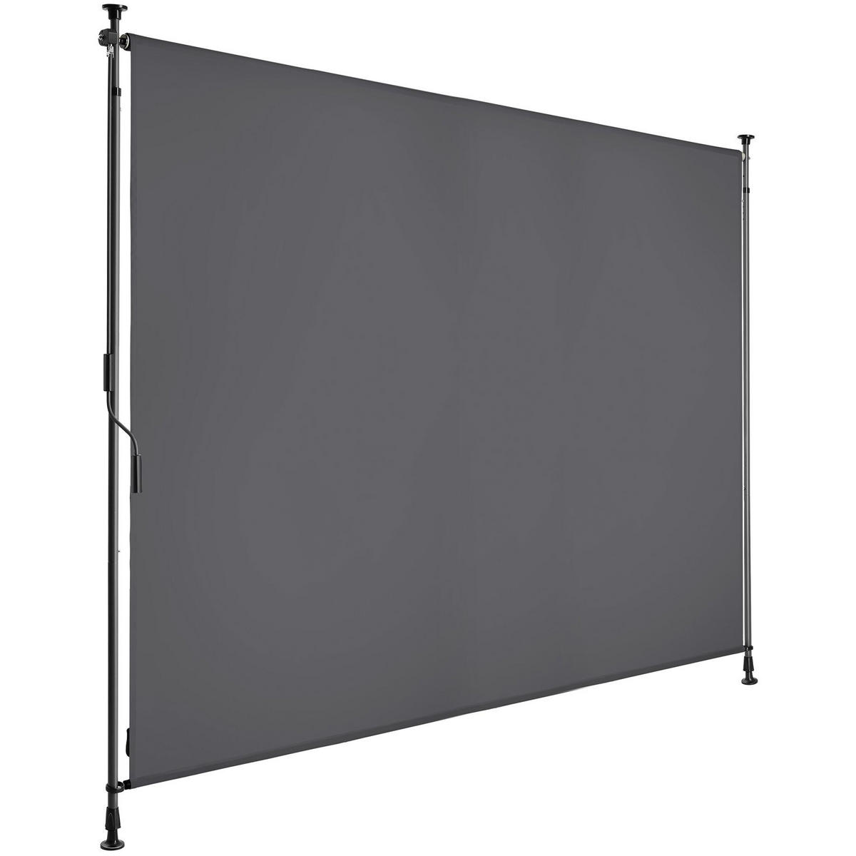 KLEMMMARKISE Taija,leichtgängige Handkurbel,dunkelgrau - Dunkelgrau, Kunststoff (208/310cm) - tectake