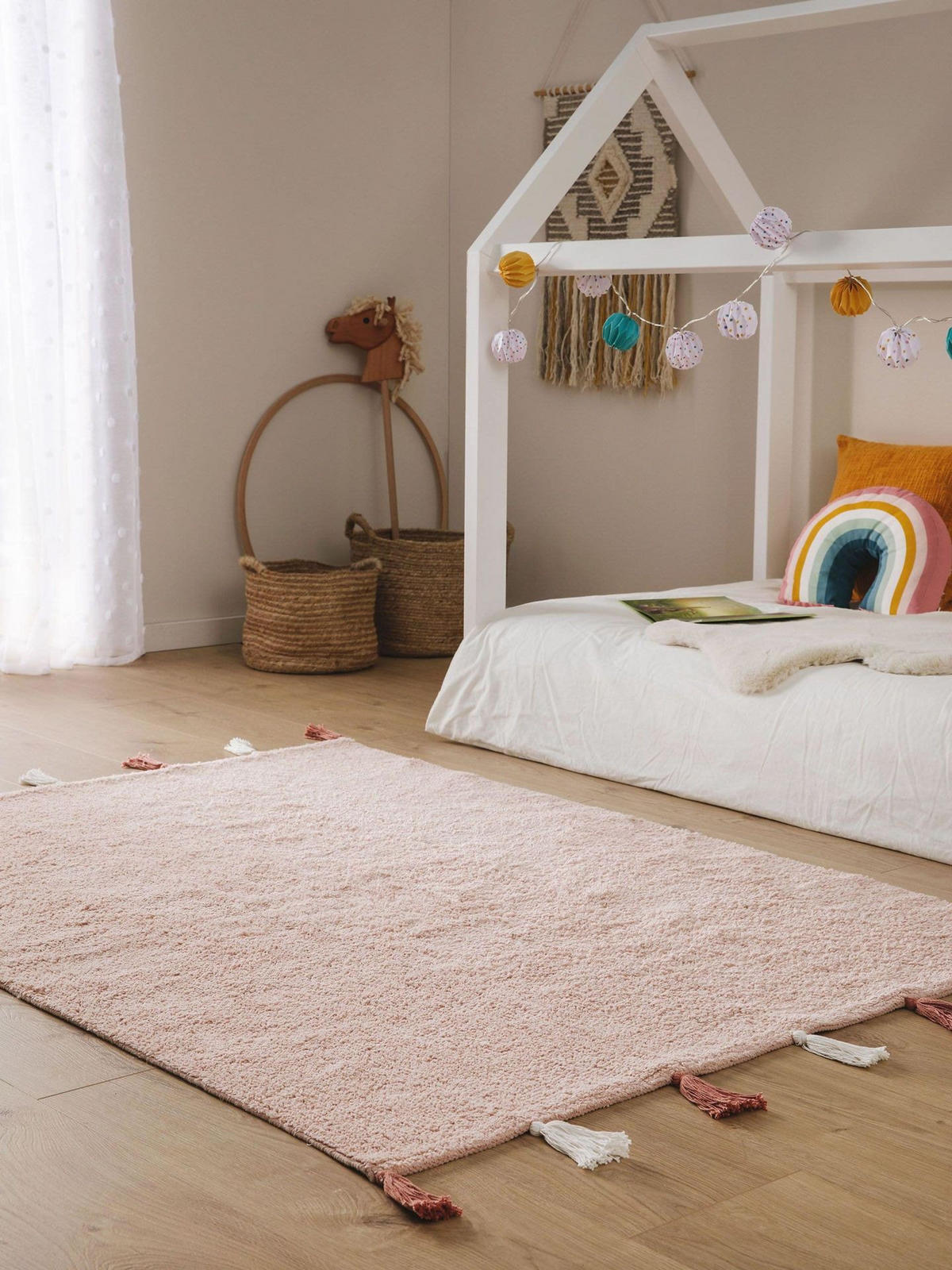 PRALNA otroška preproga Malu roza 120x170 cm - pink, tekstil/naravni materiali (120/1cm) - KUNSTLOFT