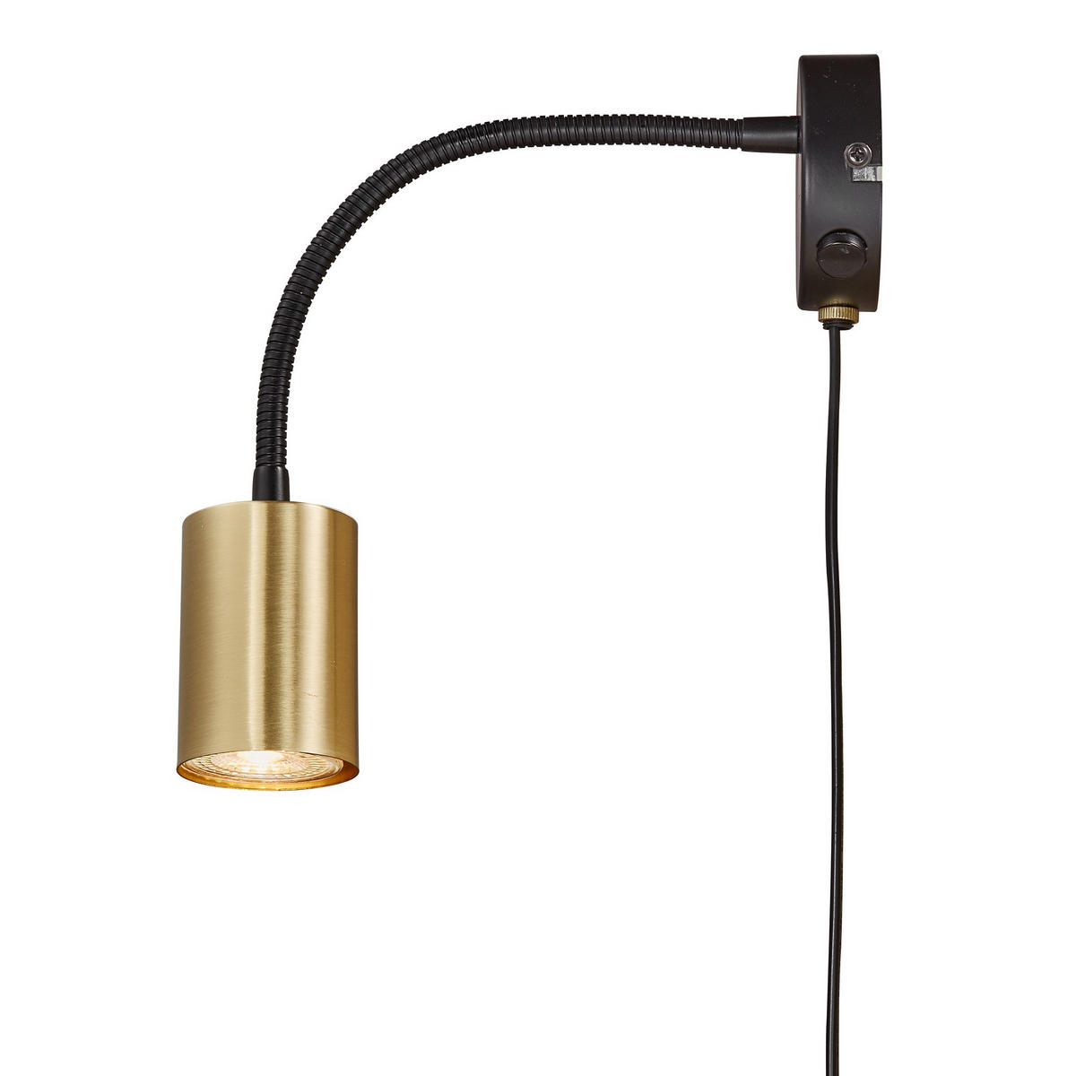 WANDLEUCHTE Explore - Gold - 35.5/35.5/8 cm - Goldfarben, Metall (35.5/8/35.5cm) - Nordlux
