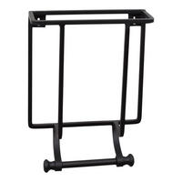 TOILETTENPAPIERHALTER Tissu Schwarz - Schwarz, Metall (23/30/9cm) - LOFT42