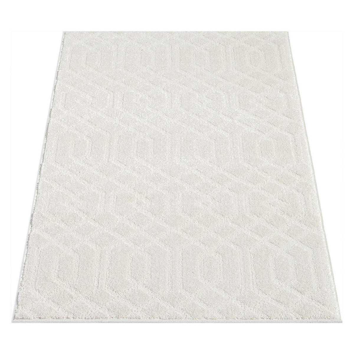 KURZFLOR-TEPPICH Flair 138 Creme 80x150 cm - Creme, Textil (80/150cm) - carpet city