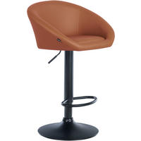 BARHOCKER Lederlook hellbraun - Hellbraun, Textil (55/86/51cm) - CLP