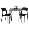 BISTROTISCH Eirena 70x70x75 schwarz matt/Pinie green matt lack - Grün, Metall (70/70/75cm) - 58aufmkessel