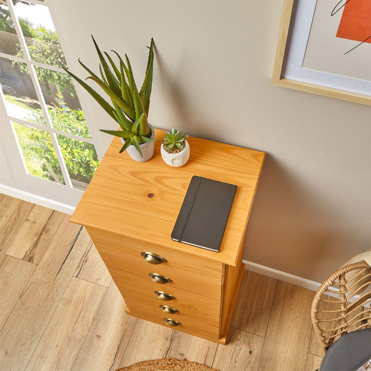 KOMMODE PARIS - Braun, Holz (48/95/39cm) - IDIMEX