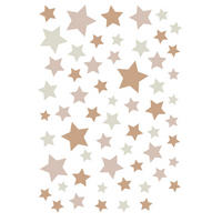 WANDTATTOO Sternenhimmel 33 x 47.5 cm - Terracotta, Papier (33/47.5/47.5cm) - ESTAhome