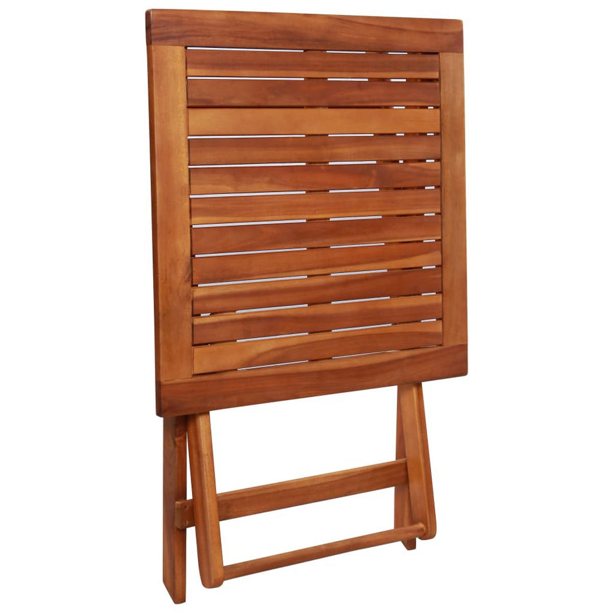 BISTRO-SET 3Er Set Klappbar Massivholz Akazie - Braun, Holz - vidaXL