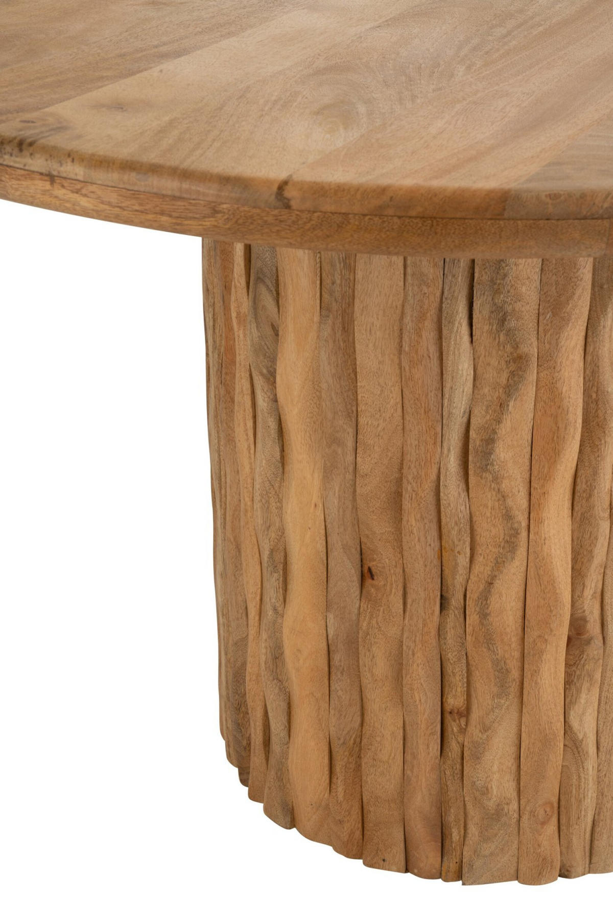 ESSTISCH CURVE RUND - Naturfarben, Holz (122/122/74cm) - J-Line