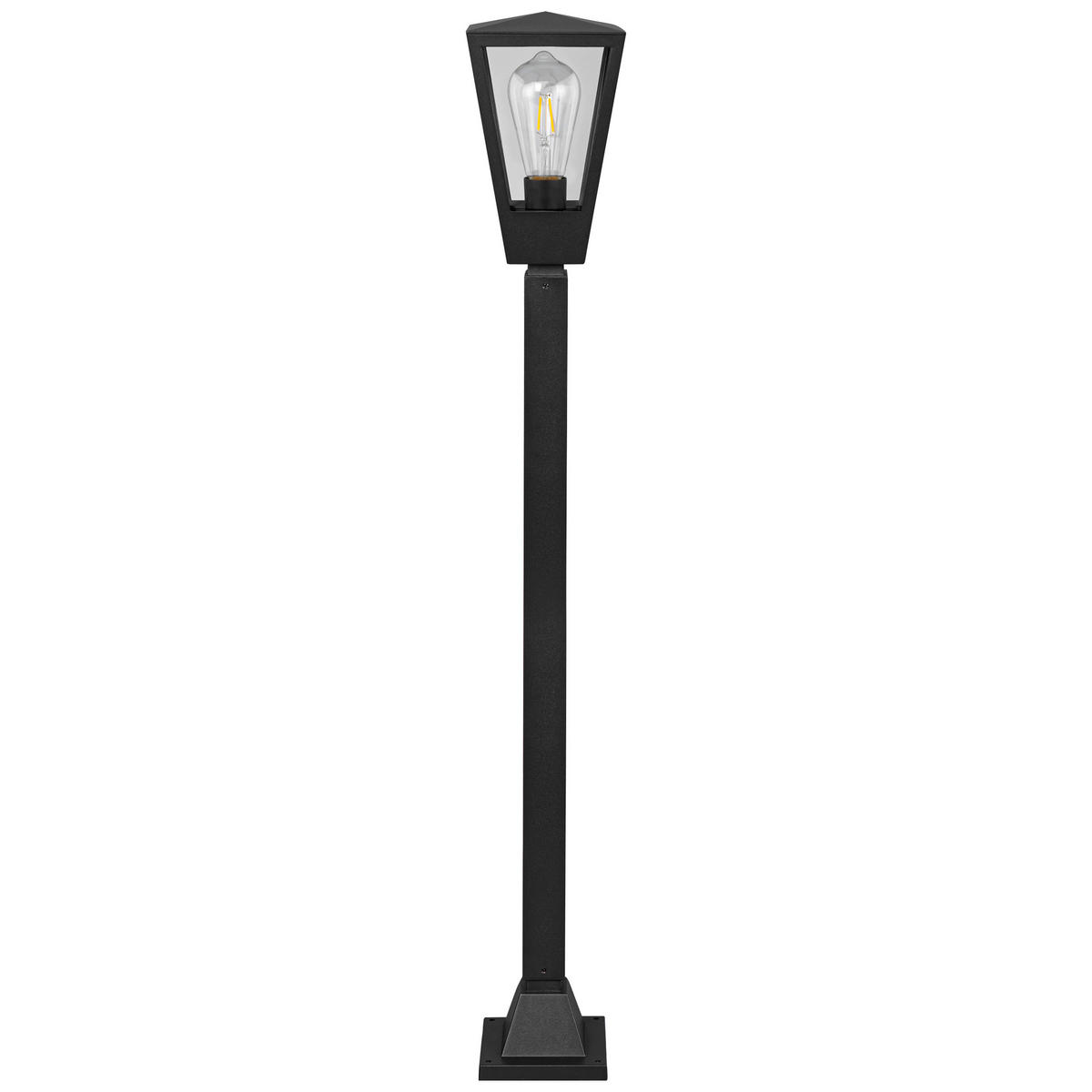 LED AUßENLEUCHTE Westcliff Anthrazit/Transparent 14/14/98,4 cm - Multicolor, Metall (14/14/98.4cm) - Brilliant