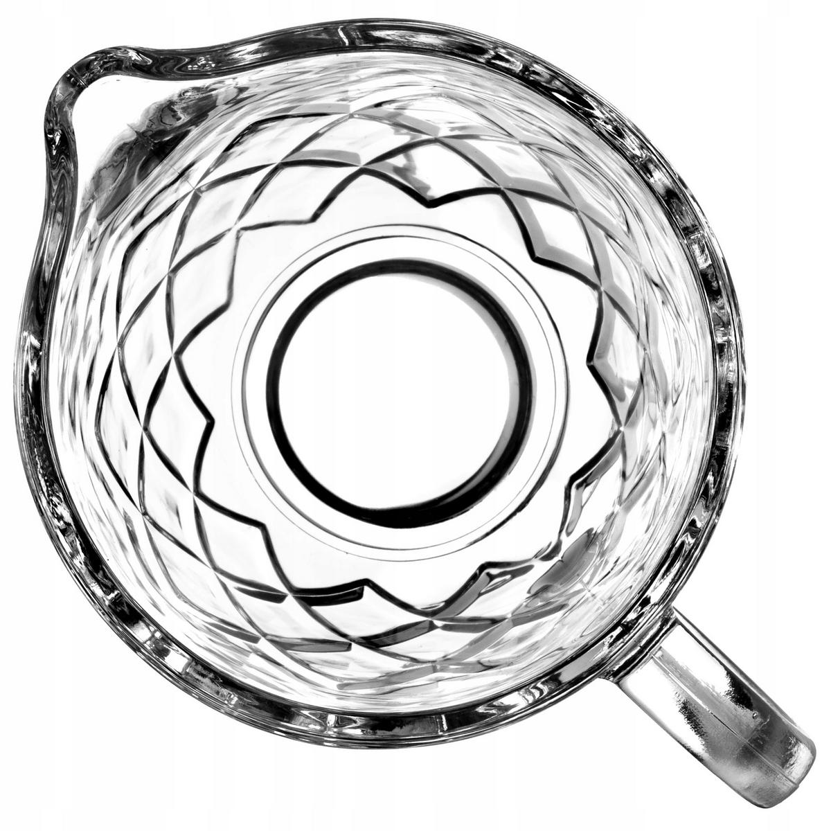 GLASKANNE für Milch, 200 ml, Diamanten - Transparent, Glas (0.2L) - KADAX