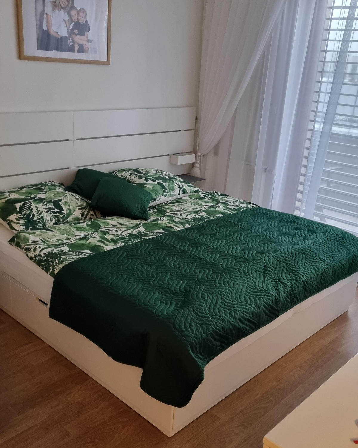 LOŽNÍ PRÁDLO SADA Greenwood 155x220 cm - zelená barva, textil (155/220cm) - Beliani